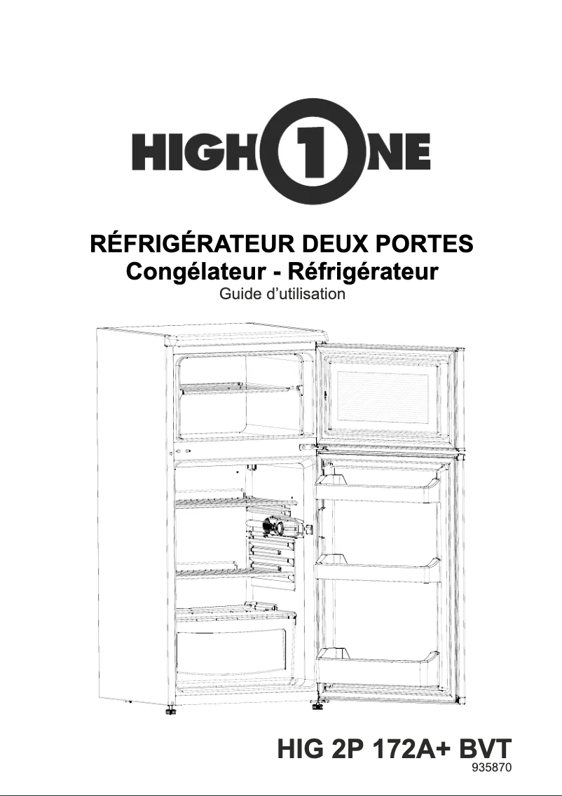 Page n°1 - Manuel utilisateur High One HIG 2P172A+ BVT