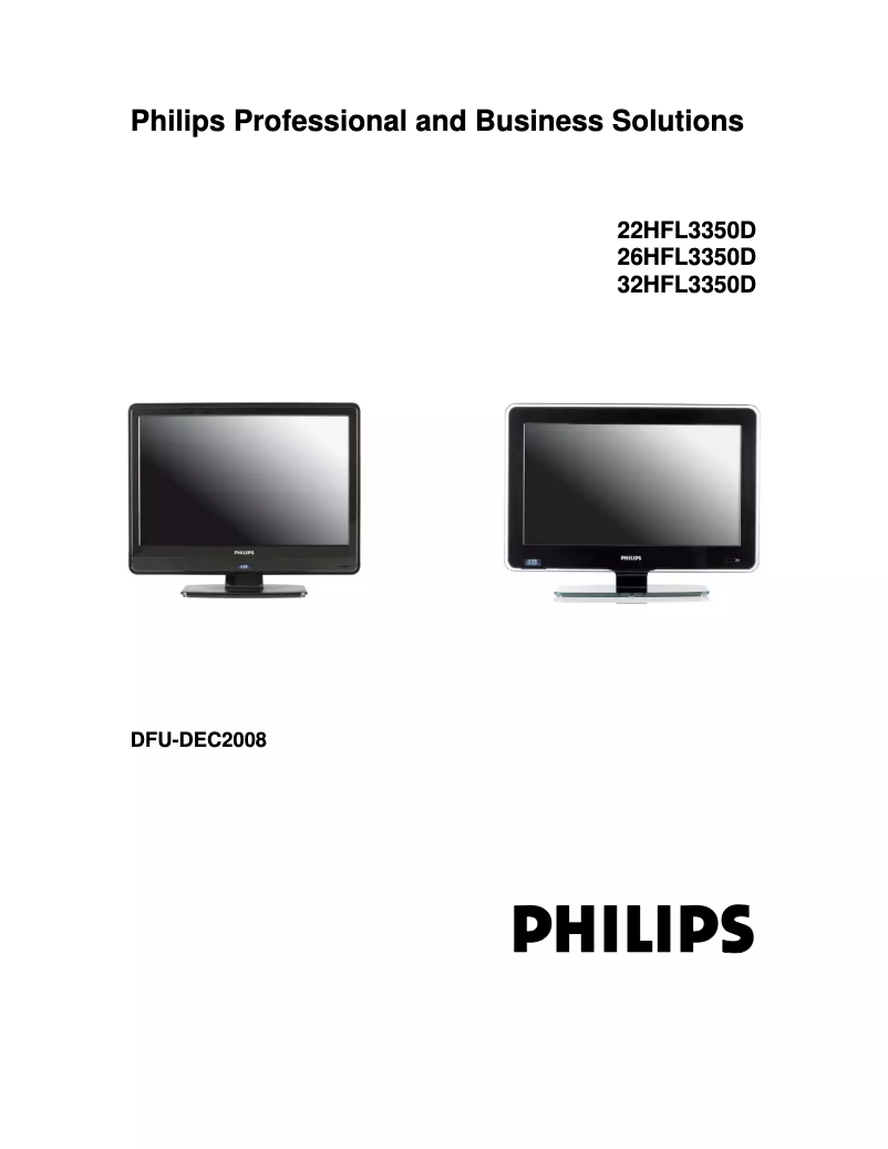 Page 1 de la notice Manuel utilisateur Philips 32HFL3350D
