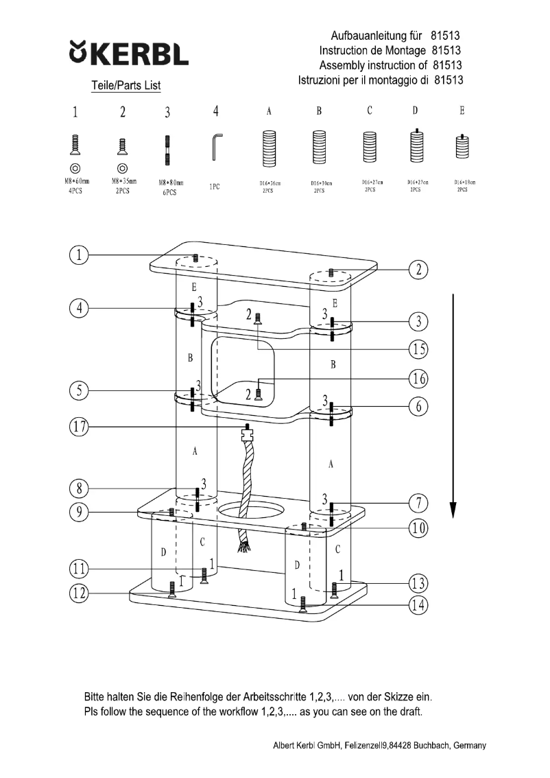 Image de la première page du manuel de l'appareil Gentle Giant 81513