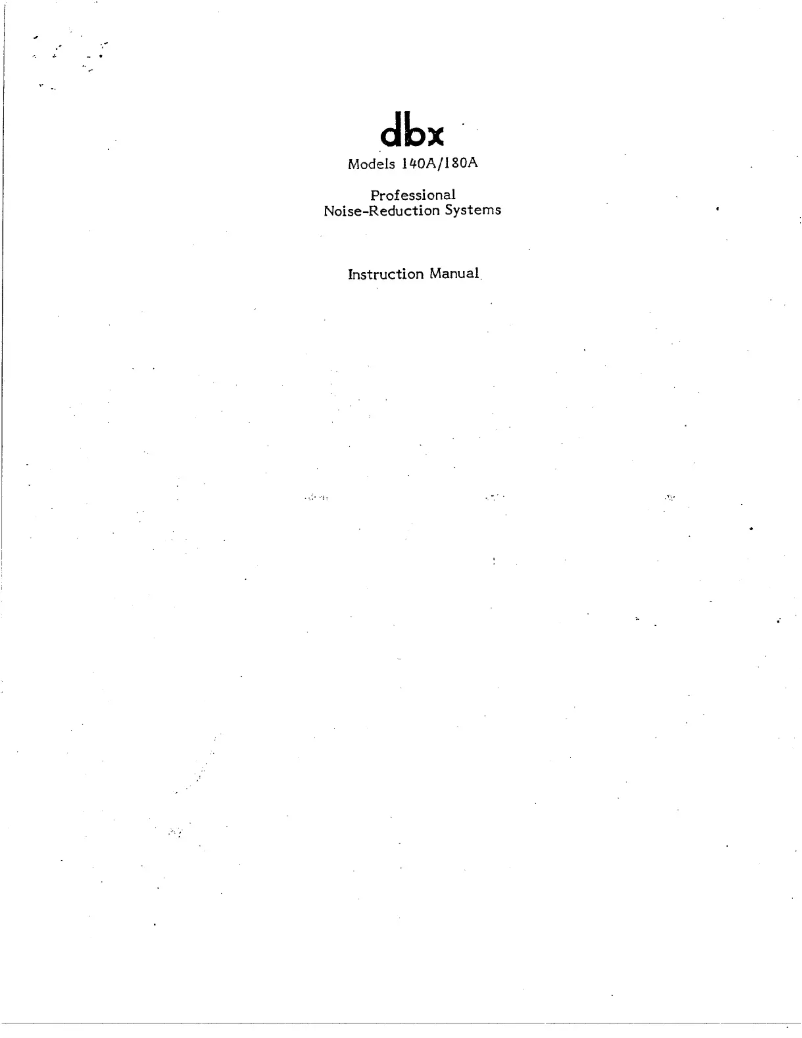 Image de la première page du manuel de l'appareil 140A