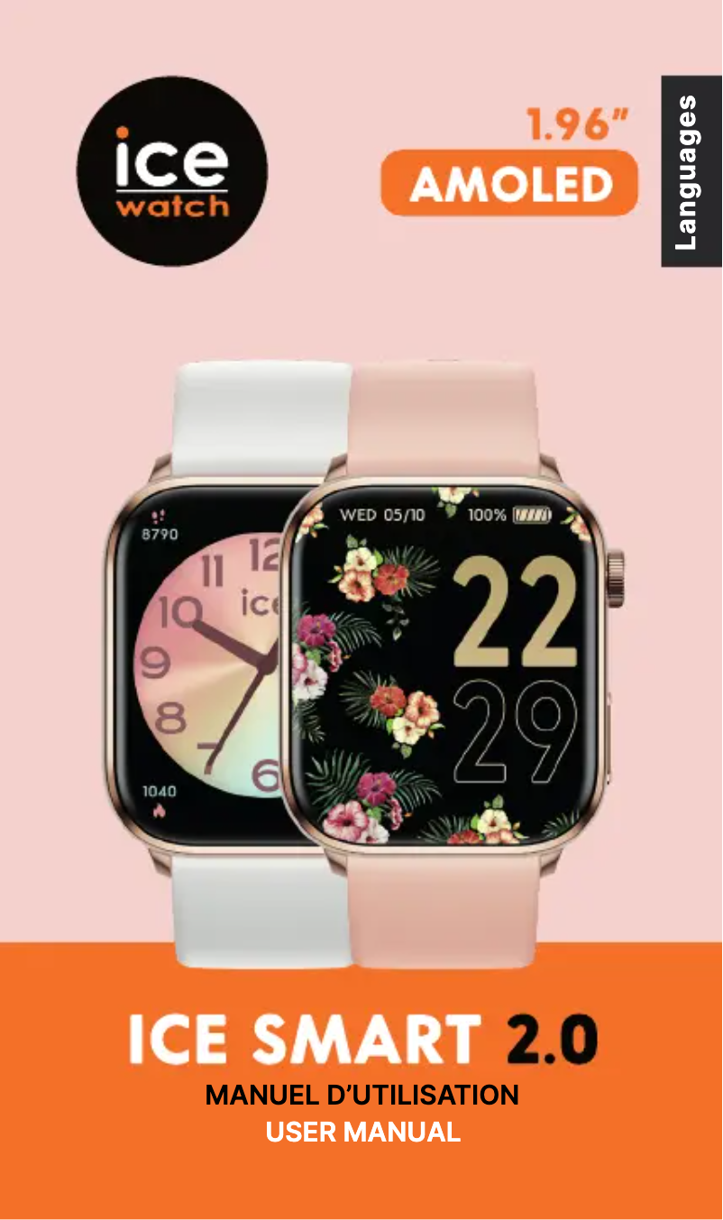 Page 1 de la notice Manuel utilisateur ICE Watch Smart Two 1.96