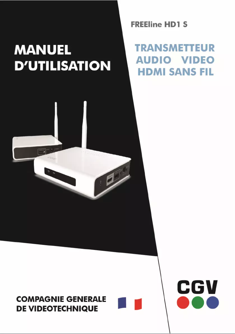 Page n°1 - Manuel utilisateur CGV FREEline HD1 S