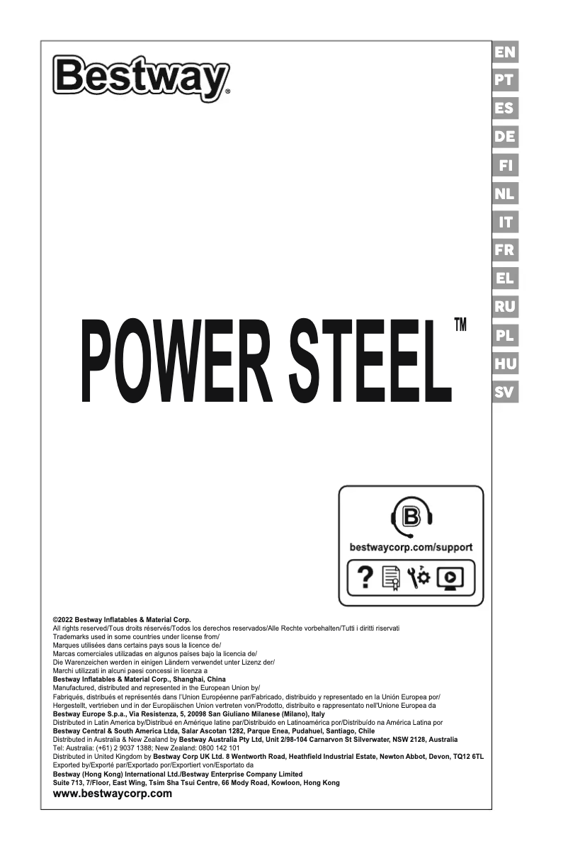 Page 1 de la notice Manuel utilisateur Bestway Power Steel 561DV