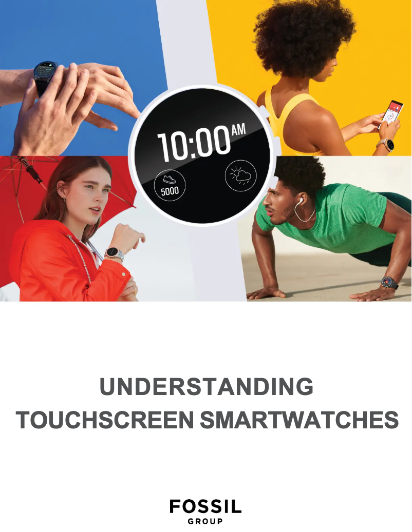 Page 1 of the manual User Manual Fossil Carlyle Gen 5 FTW4026