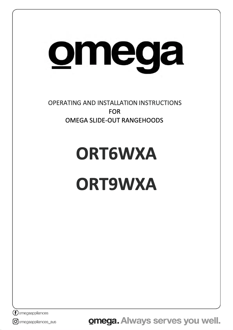 Page 1 de la notice Manuel utilisateur Omega ORT9WXA
