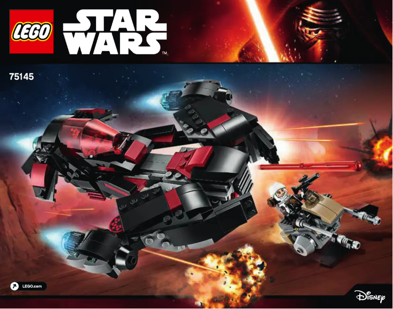 Page 1 de la notice Manuel utilisateur Lego Star Wars 75145