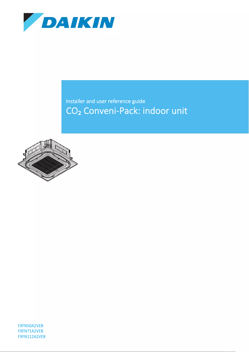 Imagen de la primera página del manual del dispositivo FXFN112A2VEB