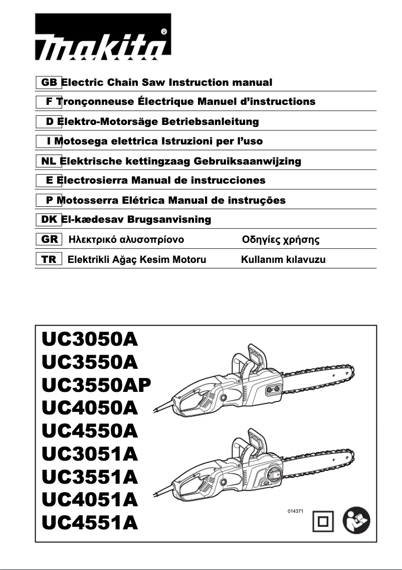 Page n°1 - Manuel utilisateur Makita UC3551A