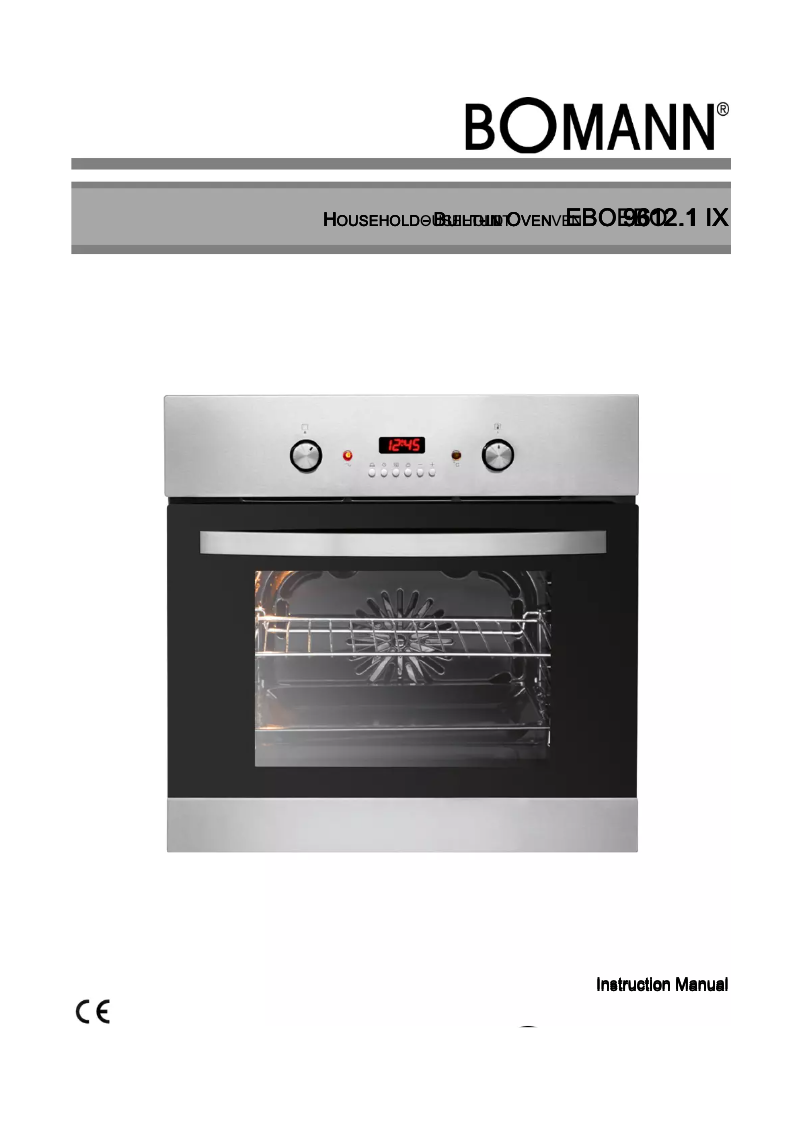 Page 1 de la notice Manuel utilisateur Bomann EBO 9612.1