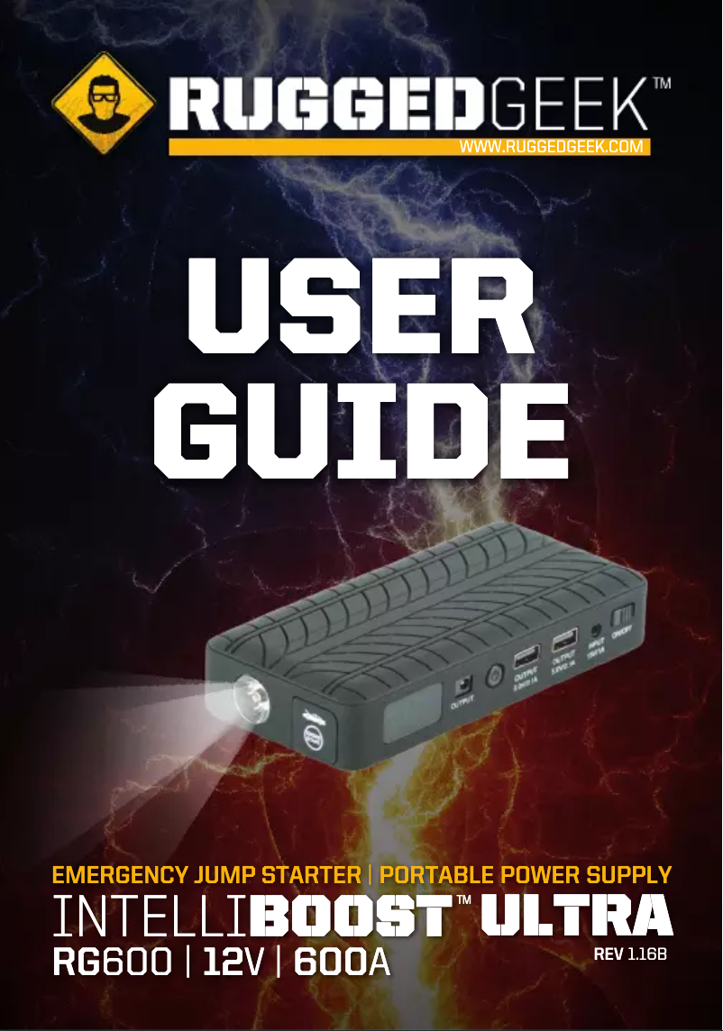 Image de la première page du manuel de l'appareil RG600