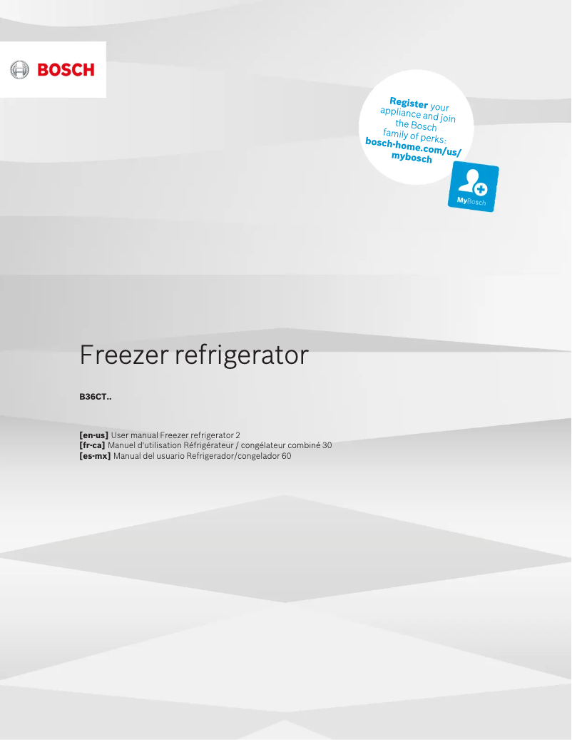 Imagen de la primera página del manual del dispositivo B36CT80SNB