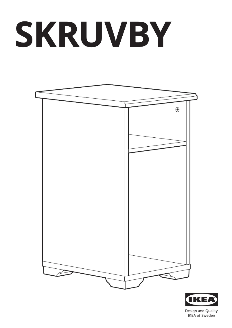 Image de la première page du manuel de l'appareil SKRUVBY 405.551.87