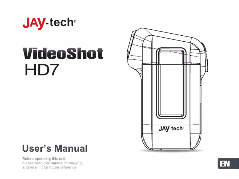 Page 1 de la notice Manuel utilisateur Jay-Tech VideoShot HD7