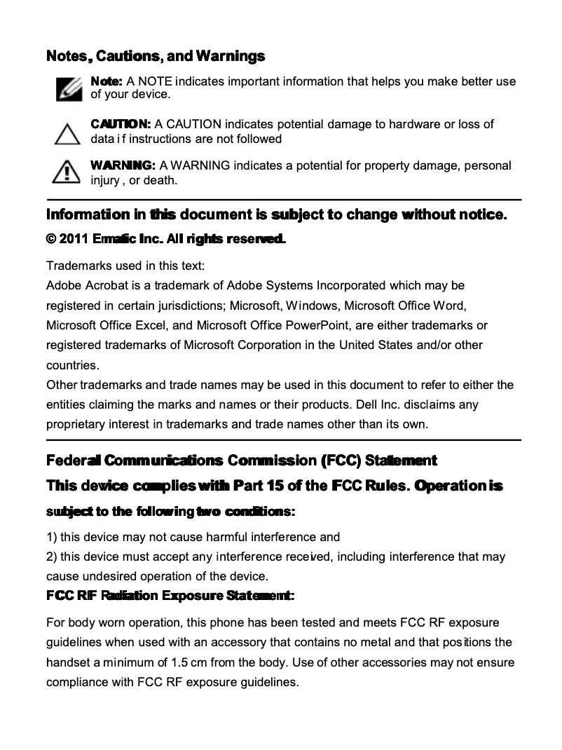 Page 1 de la notice Manuel utilisateur Ematic eGlide XL Pro 2