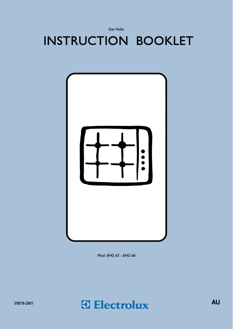 Page 1 de la notice Manuel utilisateur Electrolux EHG 65