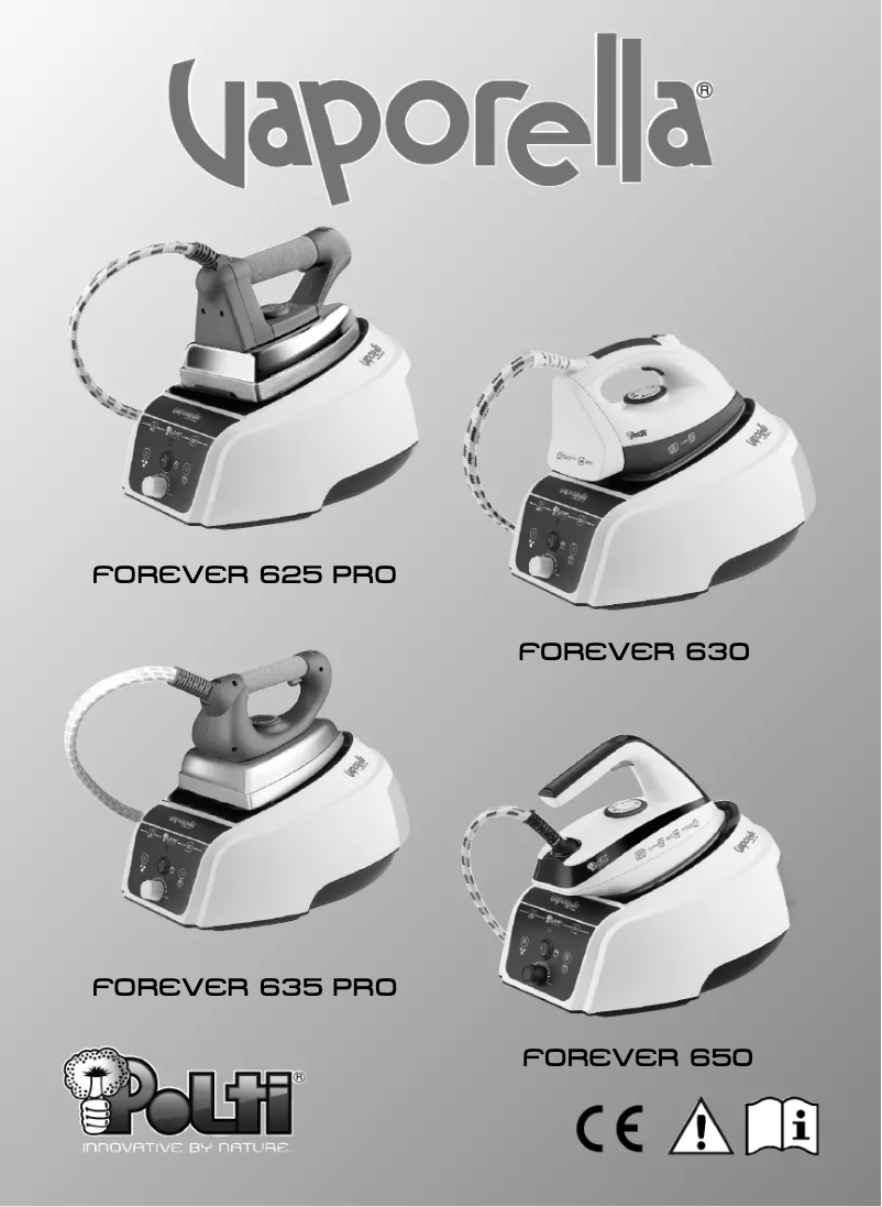 Página 1 del manual Manual de usuario Polti Vaporella Forever 625 PRO