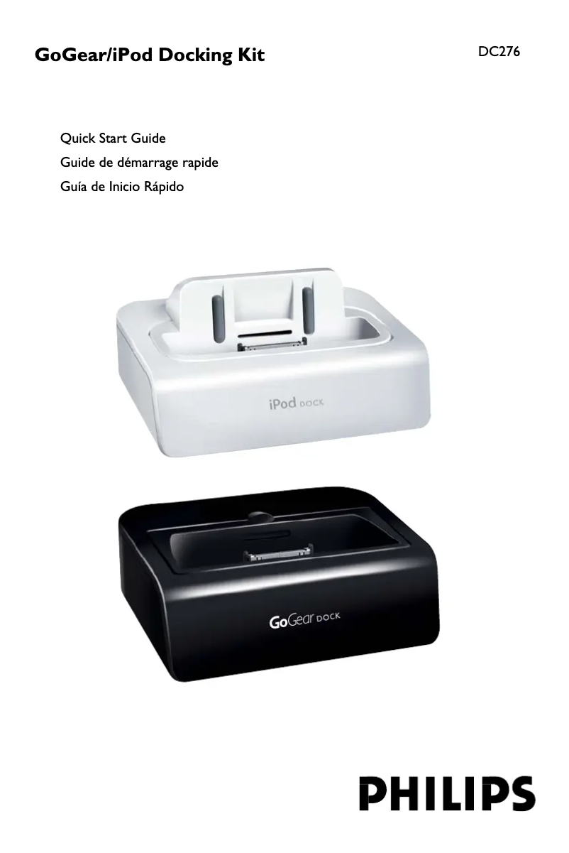 Page 1 de la notice Manuel utilisateur Philips DC276