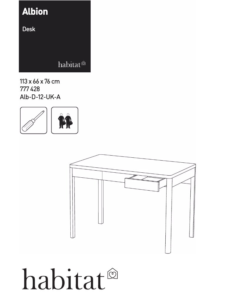 Page 1 de la notice Manuel utilisateur Habitat Albion