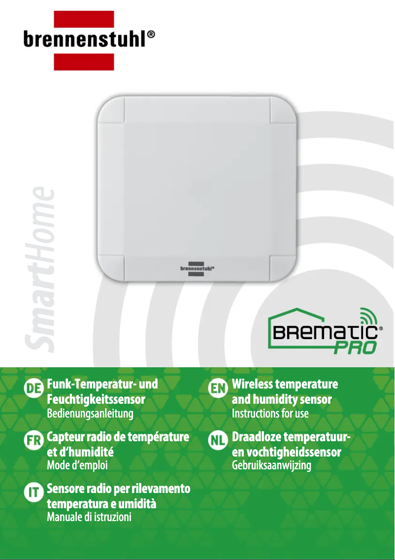Image de la première page du manuel de l'appareil BrematicPRO THS 868 01 IP44