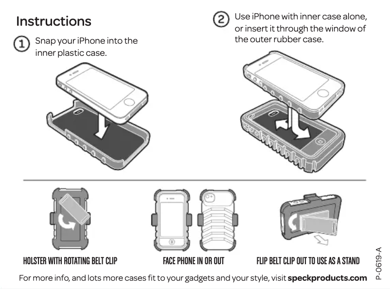 Page n°1 - Manuel utilisateur Speck ToughSkin SPK-A0815