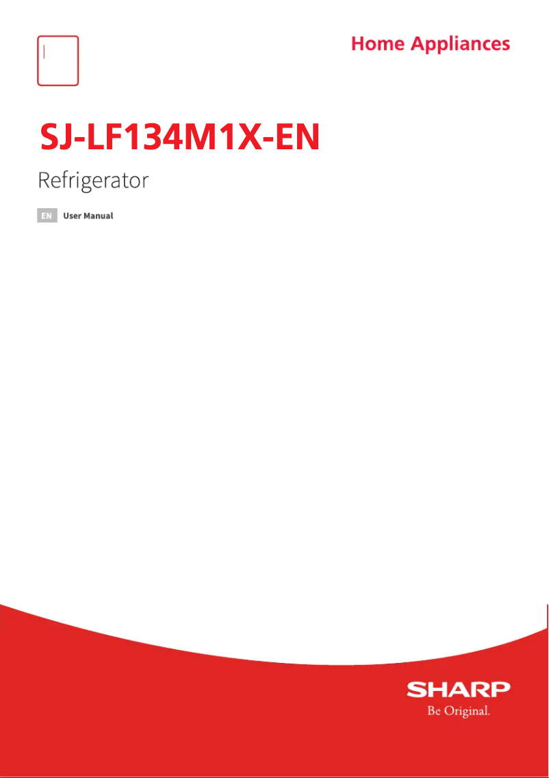 Page 1 de la notice Manuel utilisateur Sharp SJ-LF134M1X-EN