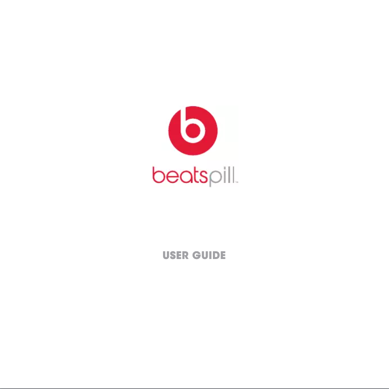 Page 1 de la notice Manuel utilisateur Beats Pill 2.0