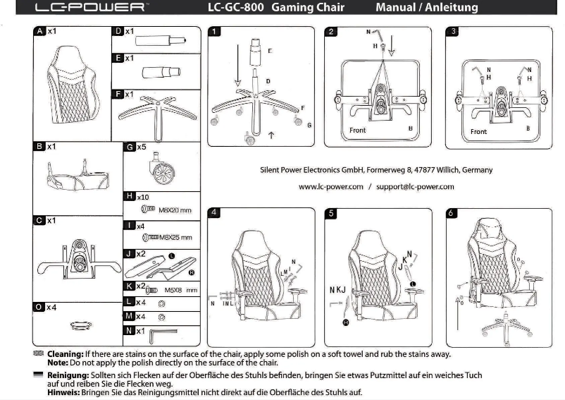 Image de la première page du manuel de l'appareil LC-GC-800