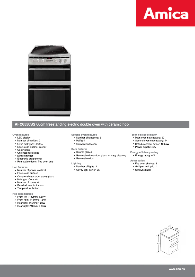 Image de la première page du manuel de l'appareil AFC6550SS