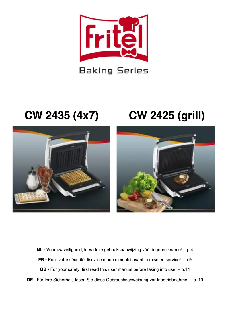 Page 1 de la notice Manuel utilisateur Fritel CW2435