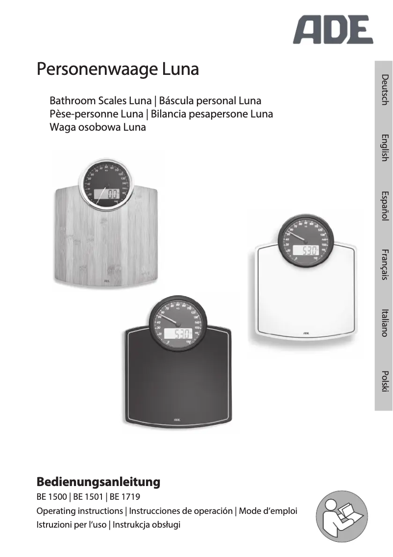 Image de la première page du manuel de l'appareil Luna BE 1500