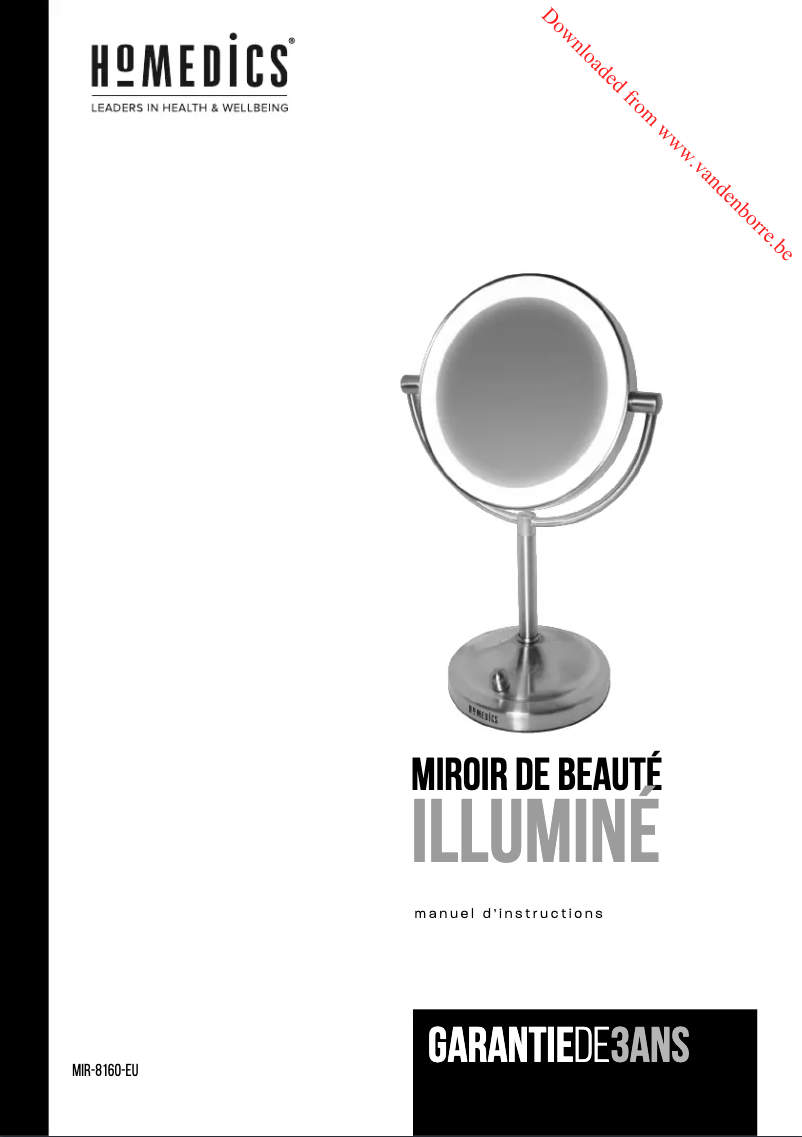Image de la première page du manuel de l'appareil MIR-8160-EU
