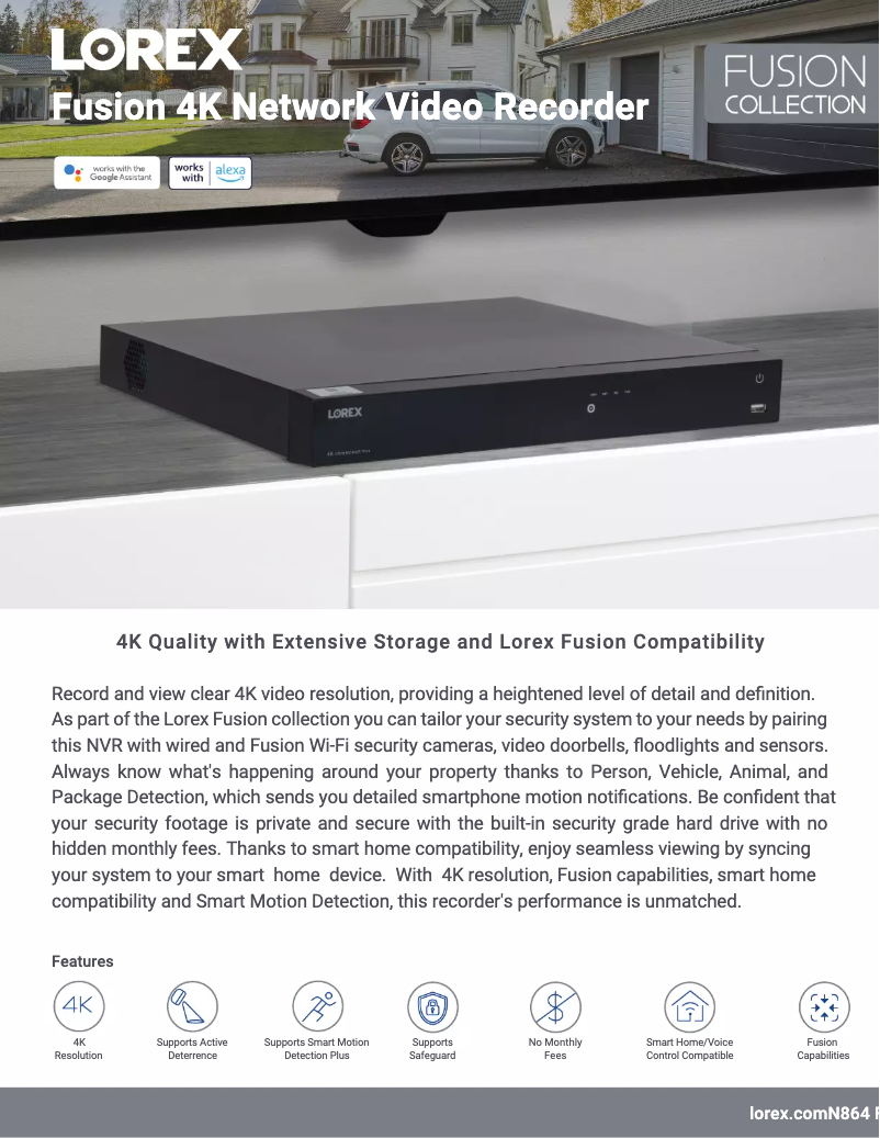 Image de la première page du manuel de l'appareil N864A64B