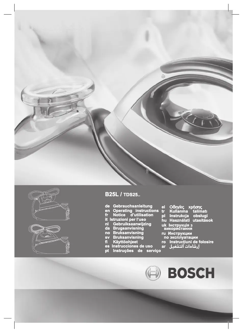 Page 1 de la notice Manuel utilisateur Bosch TDS2565
