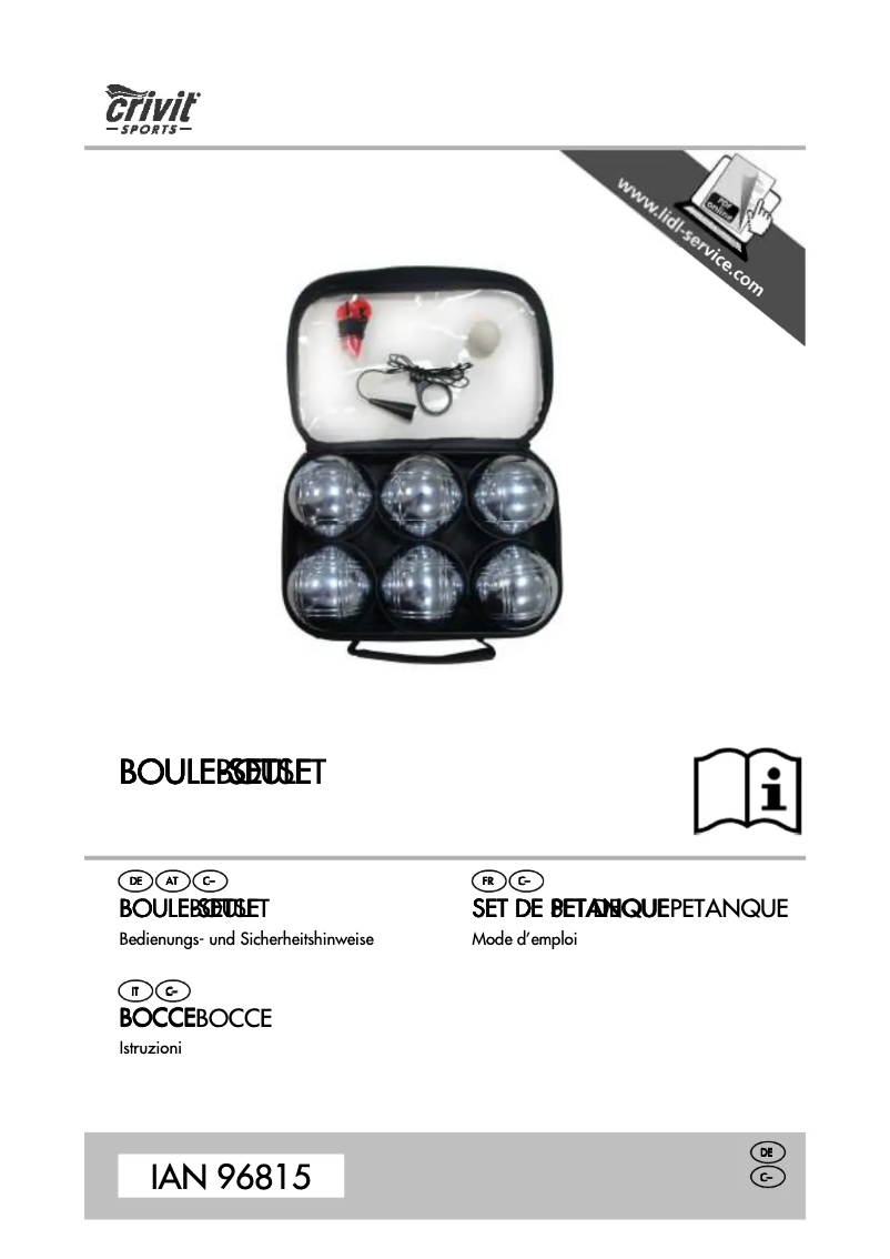 Página 1 del manual Manual de usuario Crivit IAN 96815