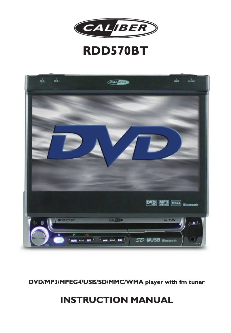 Page 1 de la notice Manuel utilisateur Caliber RDD 570BT