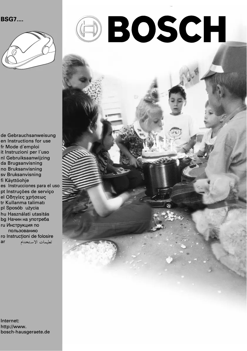 Page n°1 - Manuel utilisateur Bosch BSG72077