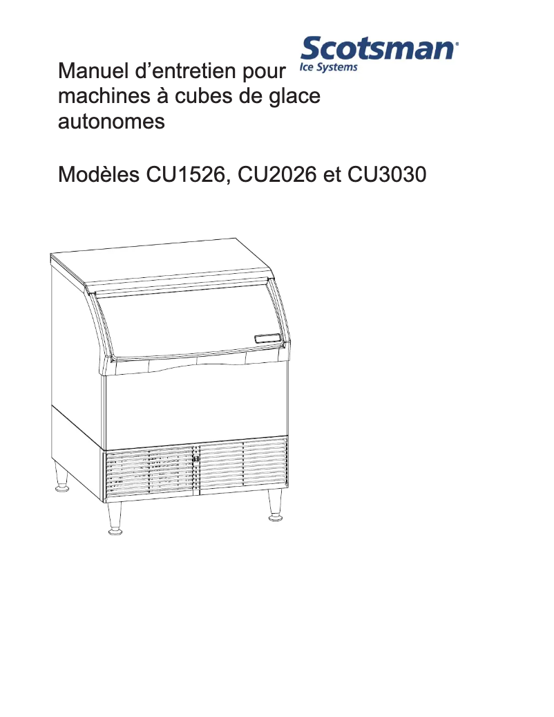 Image de la première page du manuel de l'appareil Prodigy CU3030