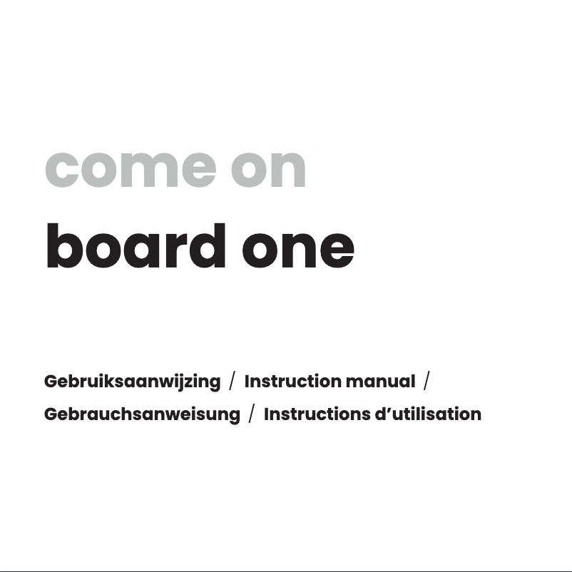 Page n°1 - Manuel utilisateur Dubatti Board One
