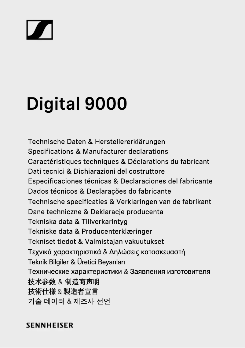 Image de la première page du manuel de l'appareil SKM 9000