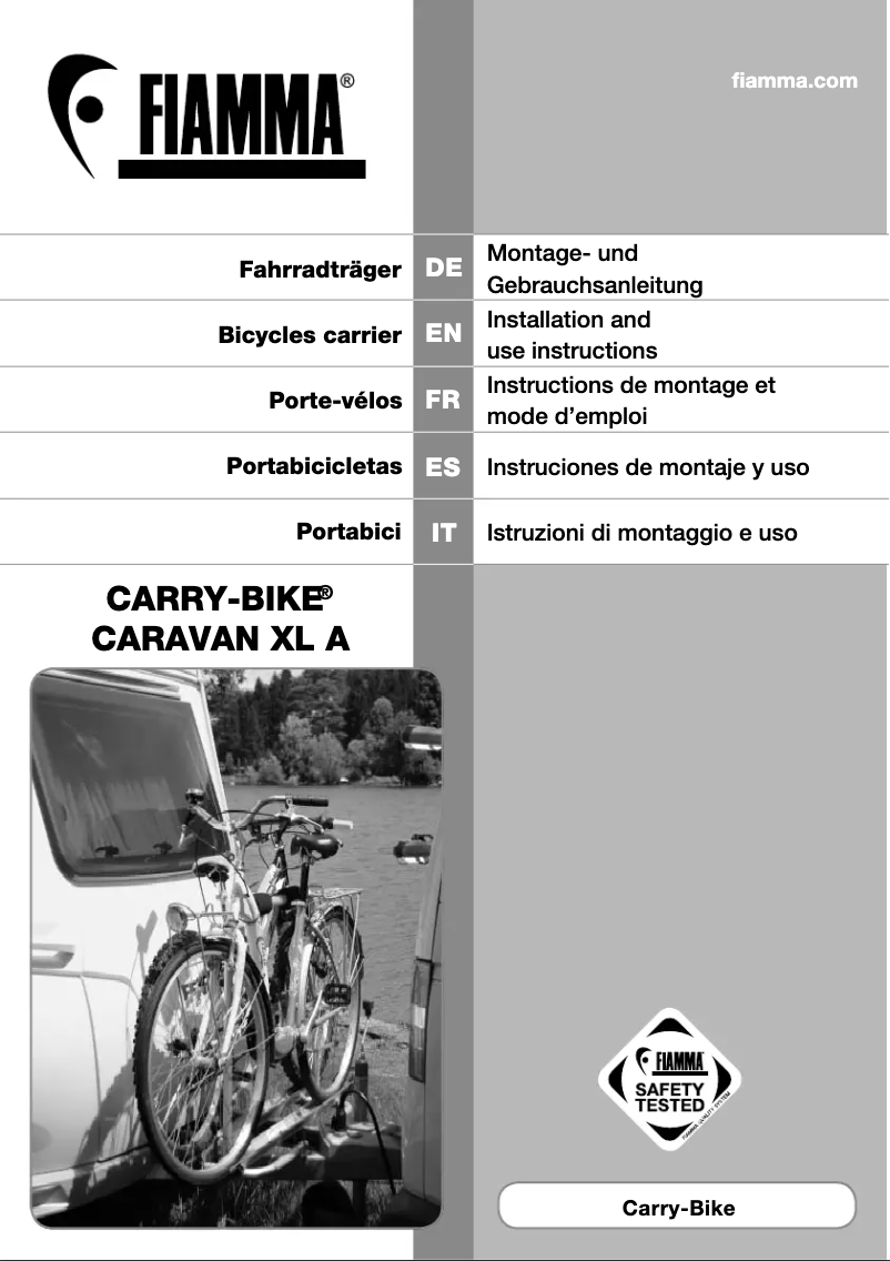 Page n°1 - Manuel utilisateur Fiamma Carry-Bike XL A