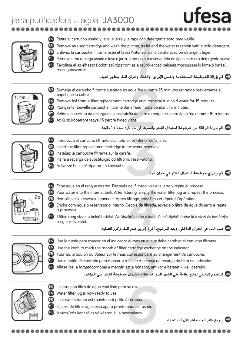 Image de la première page du manuel de l'appareil JA3000