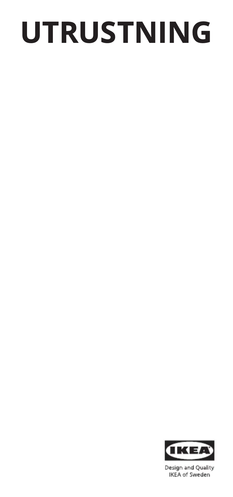 Page 1 de la notice Manuel utilisateur Ikea UTRUSTNING 204.153.53