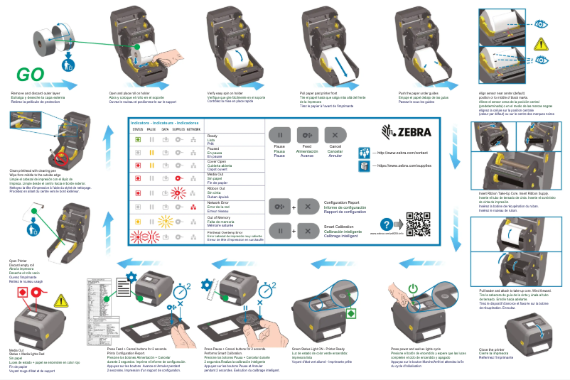 First page image of the manual for ZD620