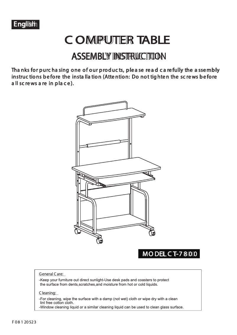 Página 1 del manual Manual de usuario Techly ICA-TB 7800BK