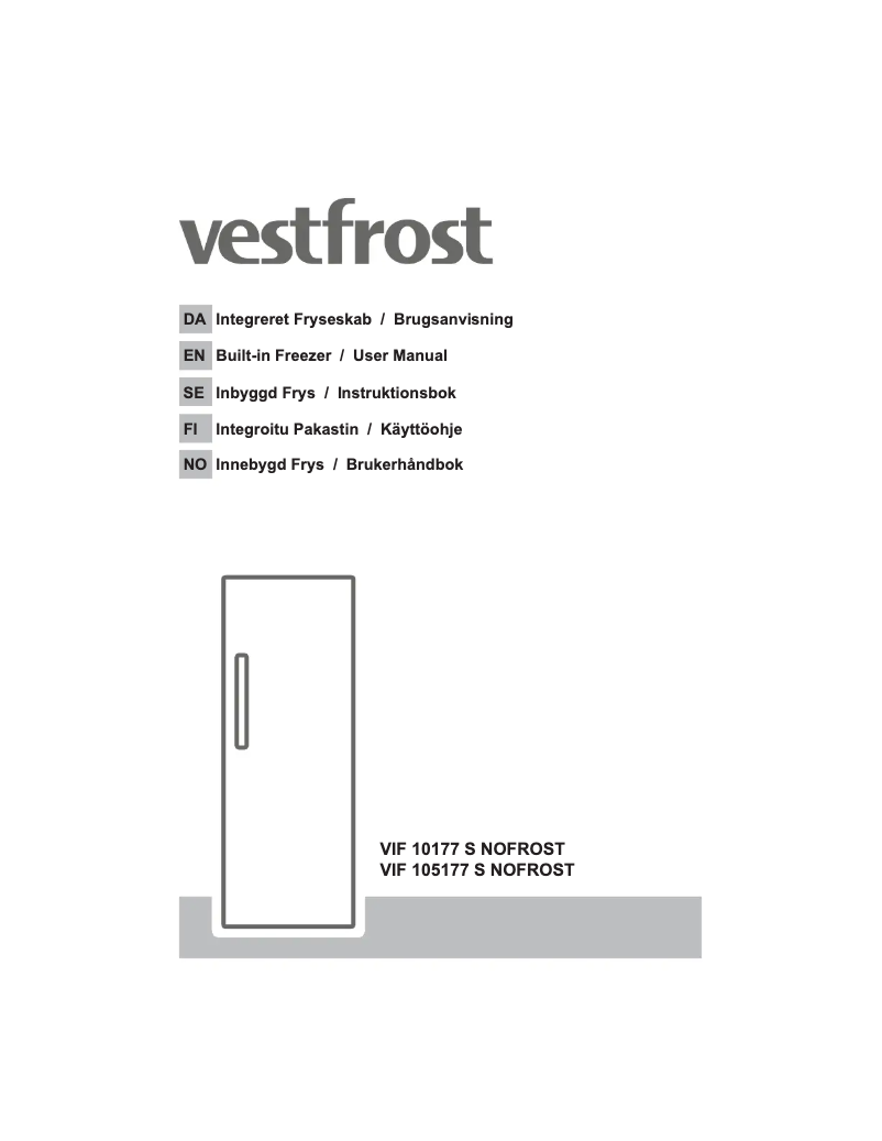 Image de la première page du manuel de l'appareil VIF 105177 S NoFrost