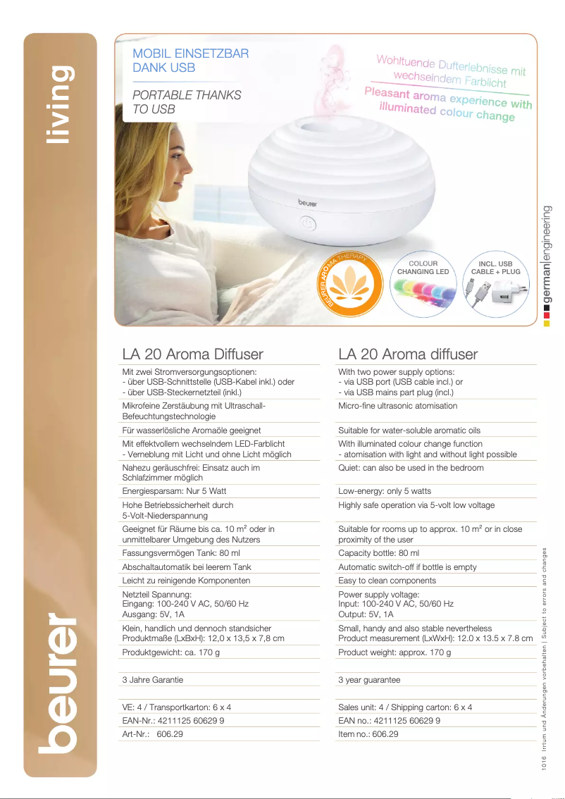 Image de la première page du manuel de l'appareil LA 20