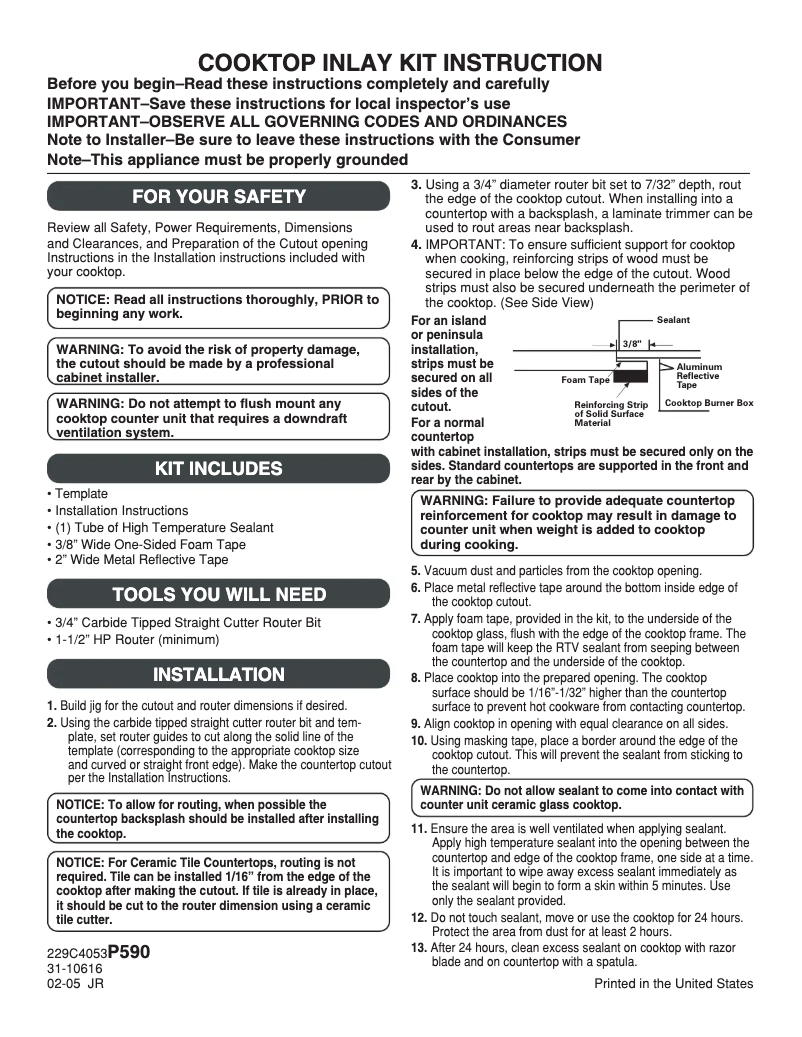 Página 1 del manual Manual de usuario GE JXFLM2CC