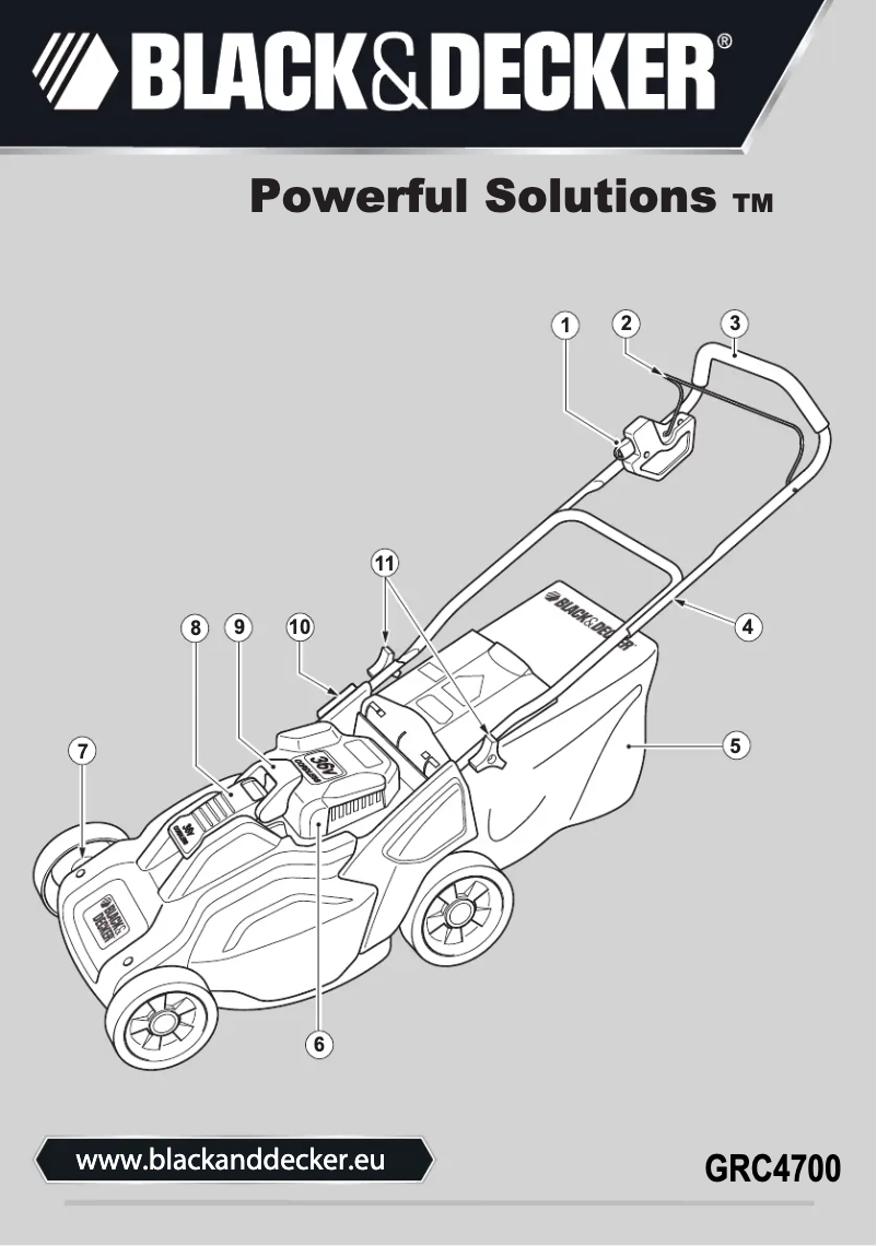 Page 1 de la notice Manuel utilisateur Black & Decker GRC4700 Type 1