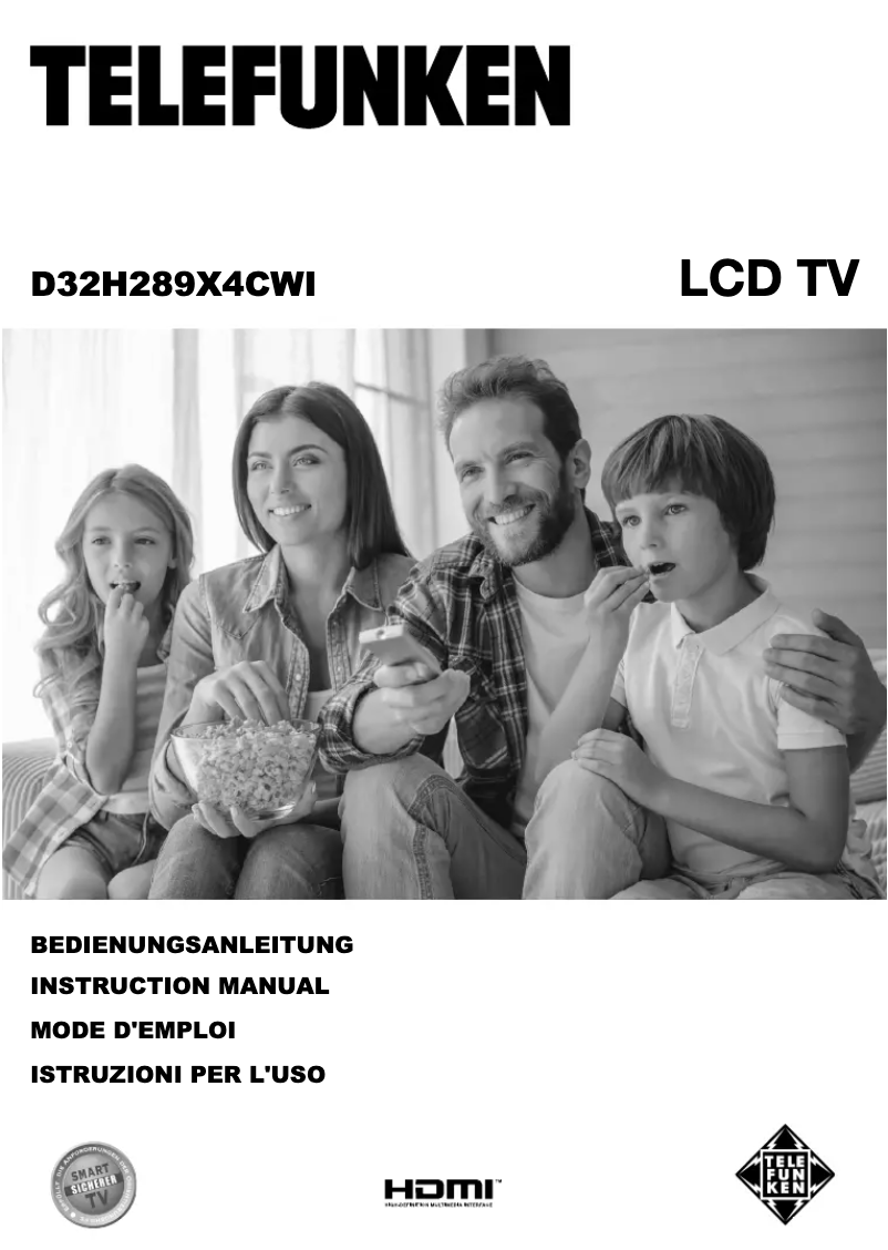 Image de la première page du manuel de l'appareil D32H289X4CWI