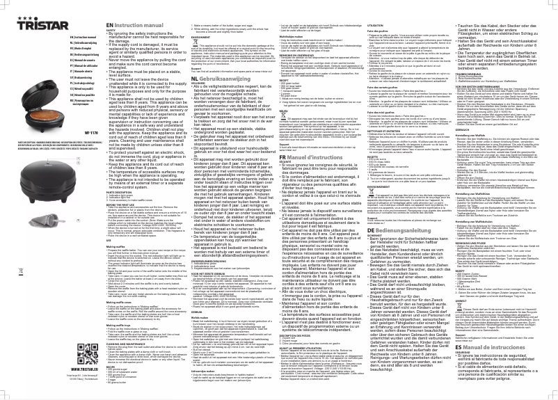 Image de la première page du manuel de l'appareil WF-1170